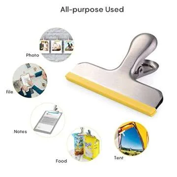 Durable Silicone Coated Bag Clips - Heavy Duty & Colorful