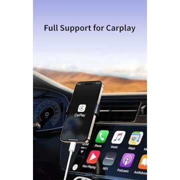 [2-Pack 3.3FT MFi Certified] Woven CarPlay USB C Cable for Apple iPhone 16 Pro Max Charger USB A to USB-C Cord Fast Charging for iPhone 15 Pro Max/16 Plus/Pro/15 Pro/16, Type C Car Charge Wire - White