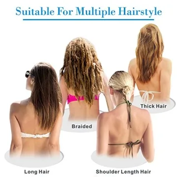 Aegend Swim Caps for Long Hair - Durable Silicone 2 Pack