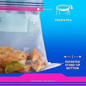 Ziploc Stay Open Food Storage Bags Variety Pack 166 Count