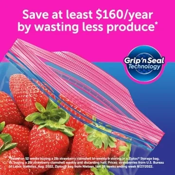 Ziploc Stay Open Food Storage Bags Variety Pack 166 Count