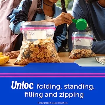 Ziploc Stay Open Food Storage Bags Variety Pack 166 Count