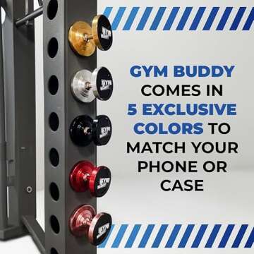 Gym Buddy Magnetic Phone Mount for All Phones - Pink