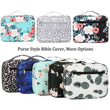 Stylish JIANYA Bible Cover for Women - Leopard Design with Handle