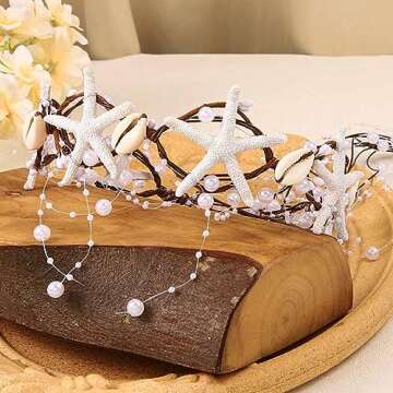 Stylish CASDRE Starfish Bride Wedding Headband & Accessories
