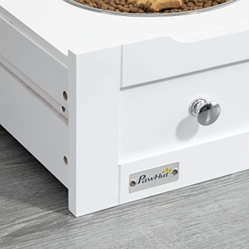 PawHut Dog Feeder Station with Storage & Bowls