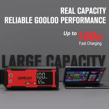 GOOLOO GT4000S 4000 Amp Jump Starter 100W Fast Charge