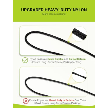 SARDVISA 2-Packs Tennis Ball Garage Parking Aid with Non-Elastic String, Precise Garage Car Stop Ind...