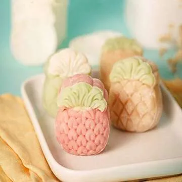 Pineapple Cookie Stamps - Adjustable Moon Cake Mold Set