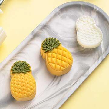Pineapple Cookie Stamps - Adjustable Moon Cake Mold Set