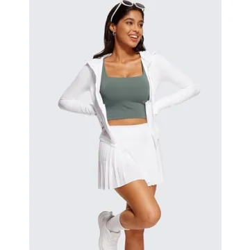 CRZ YOGA Butterluxe Square Neck Sports Bra - Soft, Stylish, Supportive