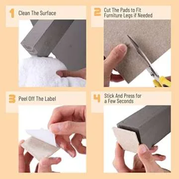 Mr. Pen Felt Furniture Pads for Home Protection 133 Pcs
