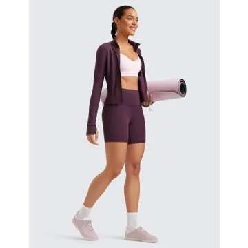 CRZ YOGA Women's ButterLuxe Biker Shorts for Yoga