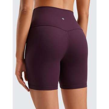 CRZ YOGA Women's ButterLuxe Biker Shorts for Yoga