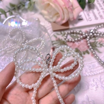 Elegant Pearl Bowknot Shoe Decoration Charms for Women