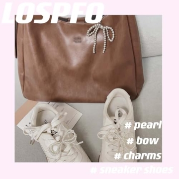 Elegant Pearl Bowknot Shoe Decoration Charms for Women