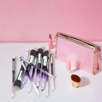 10pcs Soft Bristles Makeup Brush Set for Flawless Application