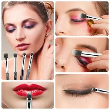 10pcs Soft Bristles Makeup Brush Set for Flawless Application