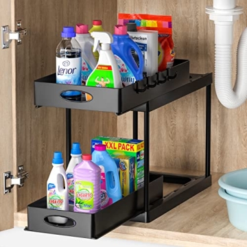 Avaspot Double Sliding Under Sink Cabinet Organizer