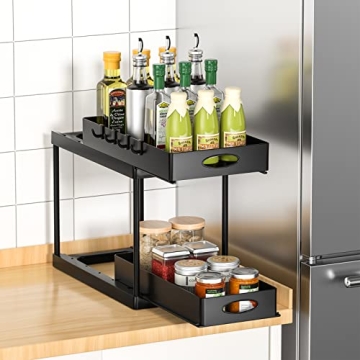 Avaspot Double Sliding Under Sink Cabinet Organizer