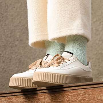 Passionbility Fuzzy Socks for Women - 7 Pairs Fluffy Socks Women, Cozy Socks for Women Slipper Socks, Womens Fuzzy Socks Super Soft Comfort of Coral Fleece, Thick Super Warm for Winter Home