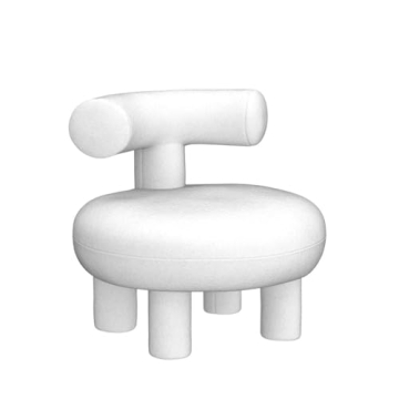 LUGSHIREE Modern Accent Boucle Chair,Upholstered Tufted Creative Furniture Sofa Couch Lounge Reading Chair for Living Room Home Decorative