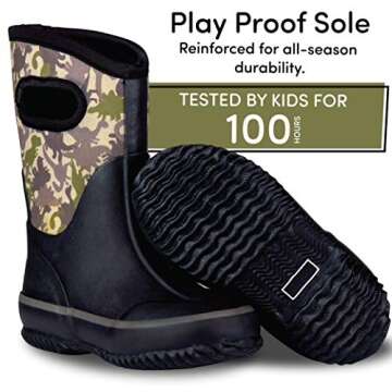 Lone Cone Insulating All Weather MudBoots for Toddlers and Kids - Warm Neoprene Boots for Snow, Rain...
