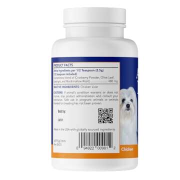 ANGELS' EYES NATURAL PLUS Tear Stain Prevention Chicken Powder for Dogs | All Breeds | No Wheat No Corn | Daily Support for Eye Health | Proprietary Formula | Limited Ingredients | Net Content 75g