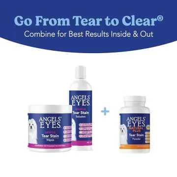 ANGELS' EYES NATURAL PLUS Tear Stain Prevention Chicken Powder for Dogs | All Breeds | No Wheat No Corn | Daily Support for Eye Health | Proprietary Formula | Limited Ingredients | Net Content 75g