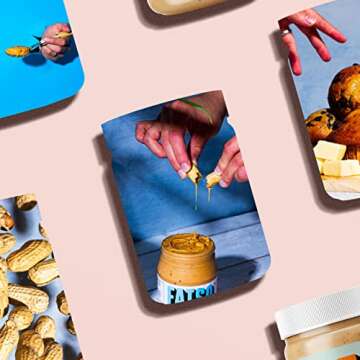 FATSO Classic Natural Peanut Butter - Vegan Nut Butter Spread w/Plant-based Seeds & Superfats - Keto-friendly, Gluten-free & Sugar-free Protein Butter - (16oz Jar)