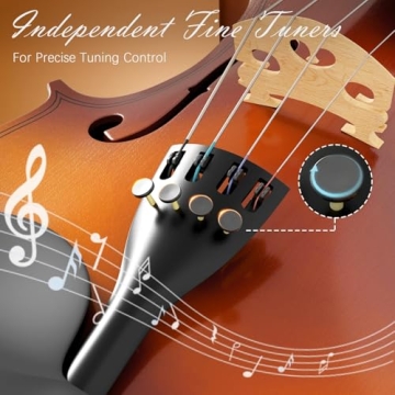 Beginner 1/8 Violin for Kids Age 4-5, Complete Set
