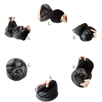 Desy & Feeci Herb Drying Rack- 4 Layer Folding Mesh Hanging Basket Dryer Net with Orange Zippers for Seeds Flowers Buds Plants Garden Outdoor Bumper Harvest(D24xH31 inch)