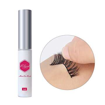 Eyelash Glue,Lash Glue,Strong Hold Eye Lash Glue,Latex-Free Safe on Skin,Waterproof White Lashes Glu...