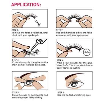 Eyelash Glue,Lash Glue,Strong Hold Eye Lash Glue,Latex-Free Safe on Skin,Waterproof White Lashes Glue 176 Ounce,Suitable for Sensitive Eyes