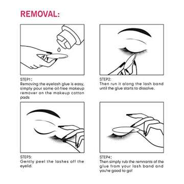 Eyelash Glue,Lash Glue,Strong Hold Eye Lash Glue,Latex-Free Safe on Skin,Waterproof White Lashes Glue 176 Ounce,Suitable for Sensitive Eyes