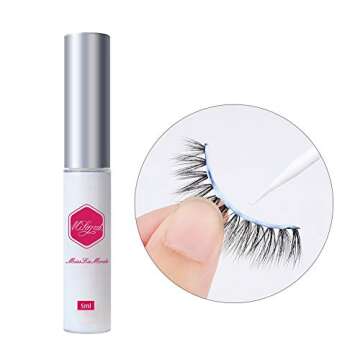Eyelash Glue,Lash Glue,Strong Hold Eye Lash Glue,Latex-Free Safe on Skin,Waterproof White Lashes Glue 176 Ounce,Suitable for Sensitive Eyes