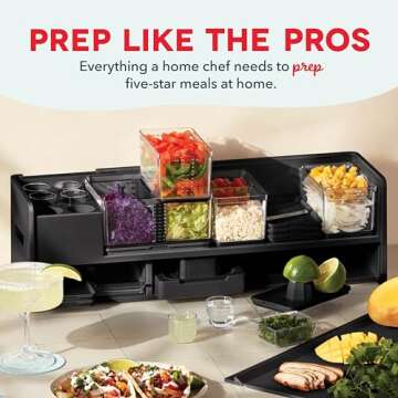 Prepdeck Gen 2 Kitchen Prep & Storage Station - Essential Tools, Deluxe Design, Mess-Free Cooking