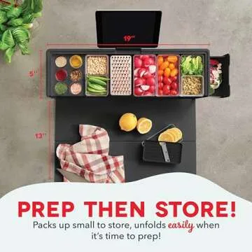 Prepdeck Gen 2 Recipe Prep & Storage Station for Efficient Cooking