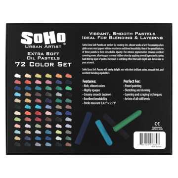SoHo Urban Artist Oil Pastels Set - Blendable Vibrant Colors