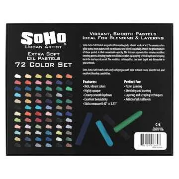 SoHo Urban Artist Oil Pastels Set - Blendable Vibrant Colors