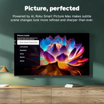 Roku Smart TV 2025 55-Inch QLED Stunning Picture & Sound