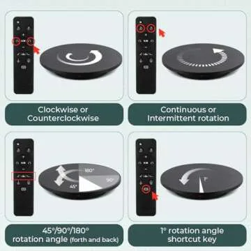 Flyrivergo 16.5-inch Photography Turntable for 360 Shots