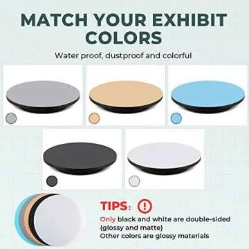 Flyrivergo 16.5-inch Photography Turntable for 360 Shots