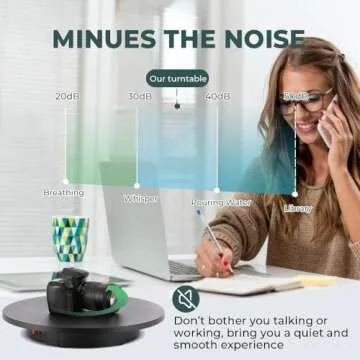 Flyrivergo 16.5-inch Photography Turntable for 360 Shots