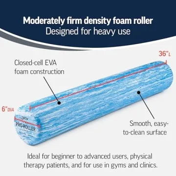 Durable 36 Inch Foam Roller for Deep Tissue Massage and Yoga