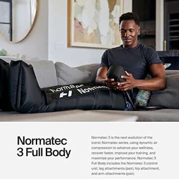 Normatec 3 - Recovery System with Patented Dynamic Compression Massage Technology (Normatec 3 Full Body (Standard Legs + HIPS + Arms) FSA-HSA Approved