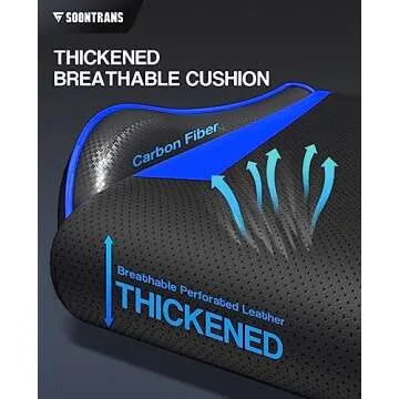 Soontrans Gaming Chair with Footrest,Gaming Computer Chair, Office Gaming Chair Ergonomic Gamer Chair with Height Adjustment,Headrest and Lumbar Support Gamer Chair(Storm Blue)