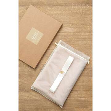 Ling's Moment 14Ft Nude Sheer Chiffon Like Table Runner with Silver Sparkle for Rustic Boho Wedding Party Bridal Baby Shower Decorations Birthday Party