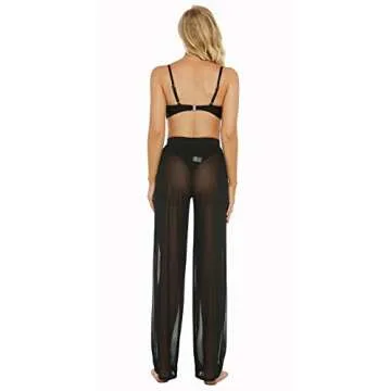 Awoscut Sheer Mesh Pants for Beach & Party
