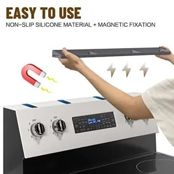 KILOW Kitchen Stove Top Shelf for Space Saving Cooking Organization